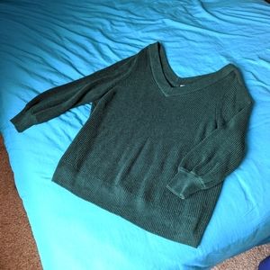 Deep V Knit Sweater